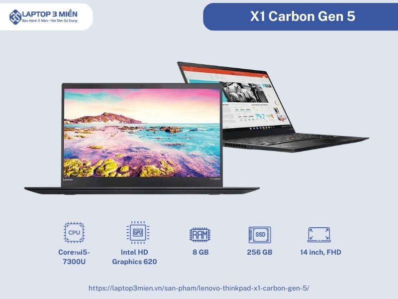 Lenovo Thinkpad X1 Carbon Gen 5