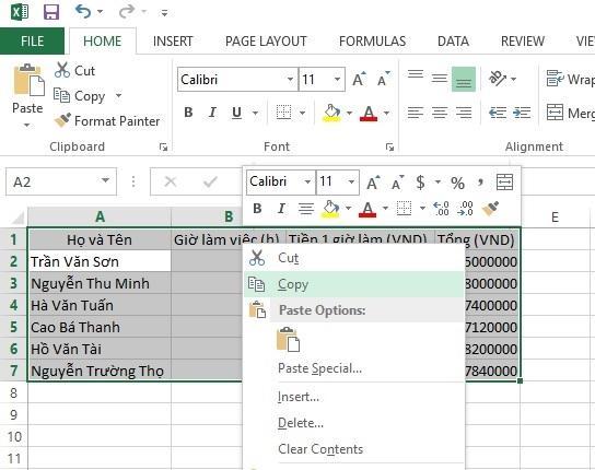 Cách Copy Sheet trong Excel vẫn giữ nguyên định dạng, đơn giản, nhanh chóng