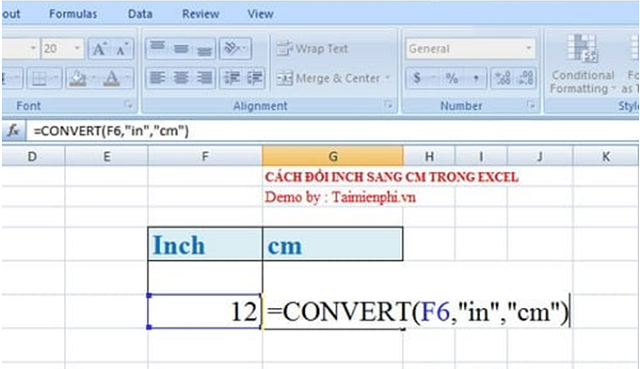Cách đổi inch sang cm trong Word, Excel nhanh gọn, chính xác nhất