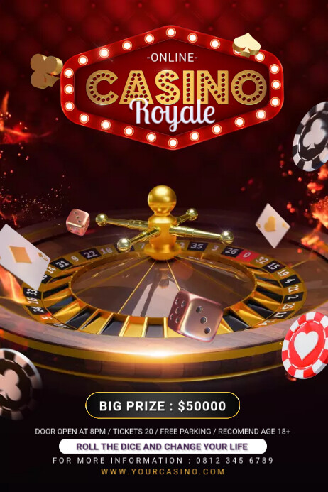 Copy of Casino Royale Flyer Template | PosterMyWall
