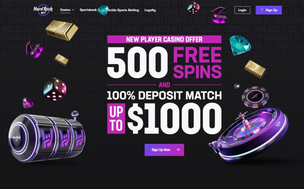 Hard Rock NJ Online Casino Promo - Get $1,000 & 500 Free Spins (2025)