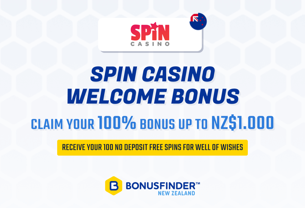 Spin Casino NZ 🎖️ 100 No Deposit Free Spins + $1000 « 2021