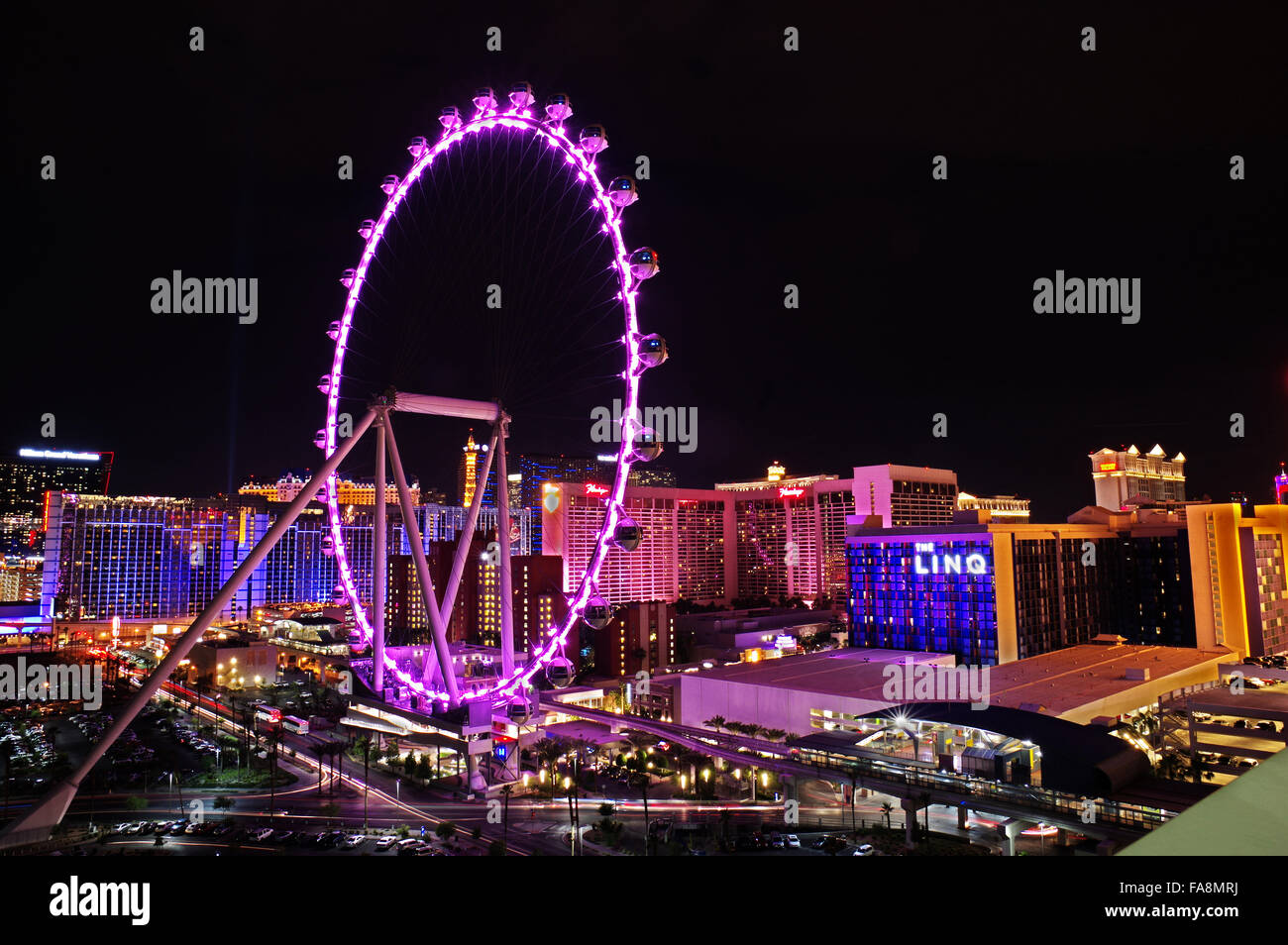 Las Vegas, Nevada, the High Roller at the Linq Hotel and Casino on the ...
